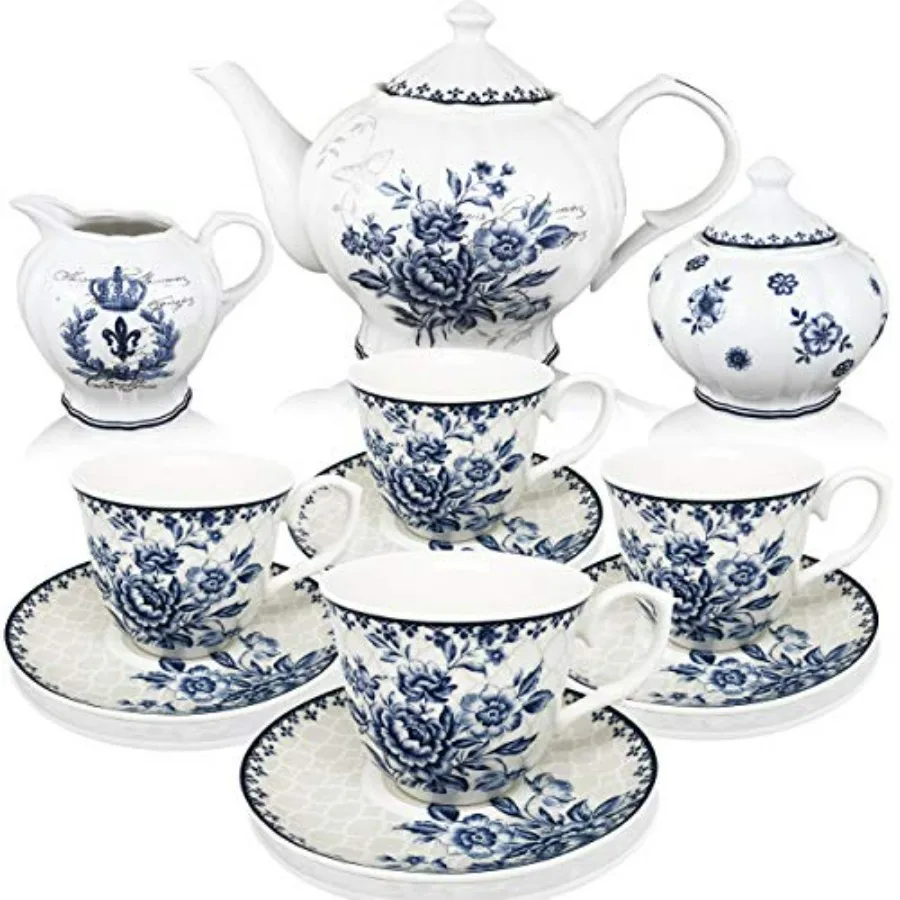 11-piece China Tea Set Blue Dream,China Tea Service, Tea Set For Adults, Tea Cups, China Teapot, Tea service, Creamer Pitcher,
11-piece China Tea Set Blue Dream,China Tea Service, Tea Set For Adults, Tea Cups, China Teapot, Tea service, Creamer Pitcher,