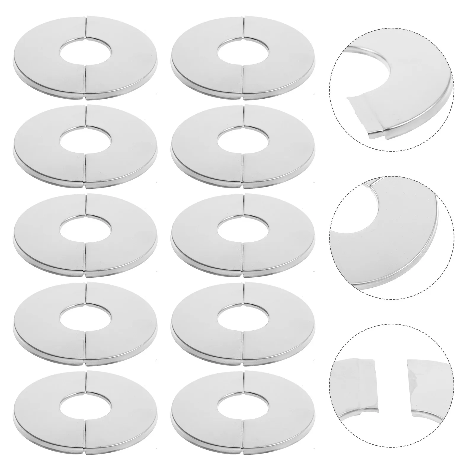 10Pcs Fire Sprinkler Escutcheon Self Adhesive Stainless Steel Split Plate for Ceiling Decorative Sprinkler Trim Retrofit Fire
10Pcs Fire Sprinkler Escutcheon Self Adhesive Stainless Steel Split Plate for Ceiling Decorative Sprinkler Trim Retrofit Fire