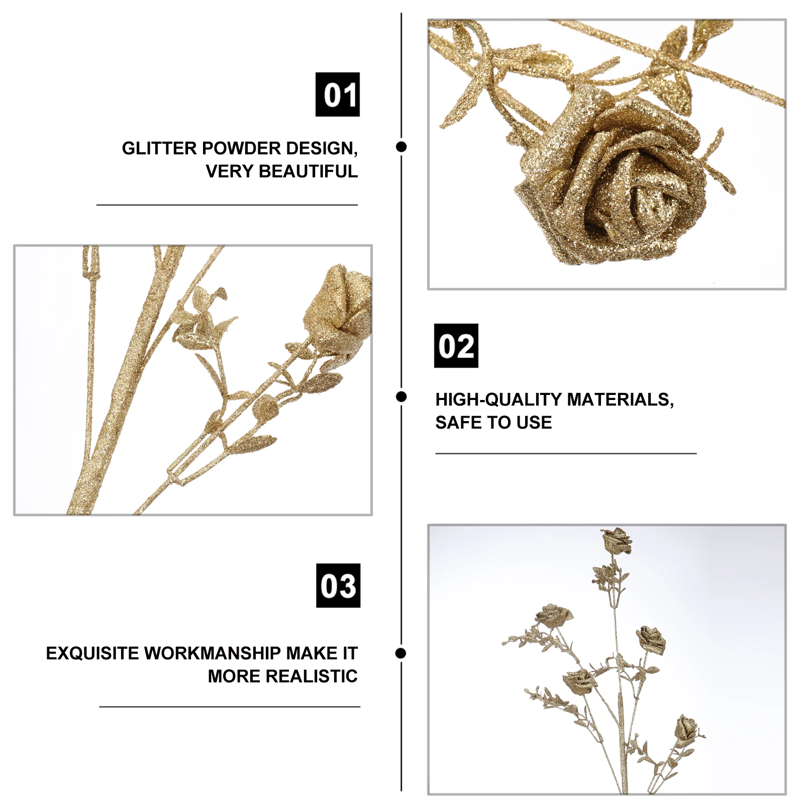 Artificial Rose Decor Artificial Rose Supply Plastic Flower Fake nament Household SuppliesWedding Party Decorations
Artificial Rose Decor Artificial Rose Supply Plastic Flower Fake nament Household SuppliesWedding Party Decorations