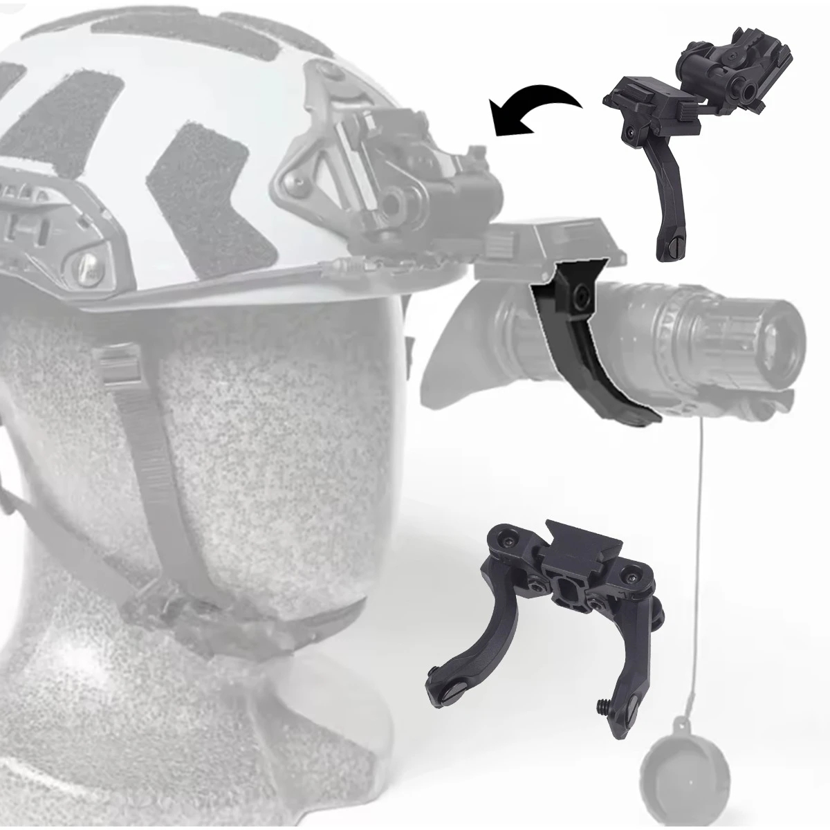 Helmet Bridge Mount Nylon J Arm Bracke Fit PVS-14 Accessories NVG Conversion Adapter Tactical Hunting Outdoor Mounting Base
Helmet Bridge Mount Nylon J Arm Bracke Fit PVS-14 Accessories NVG Conversion Adapter Tactical Hunting Outdoor Mounting Base