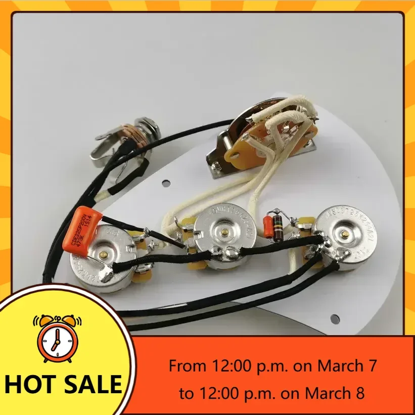 Q-X- Music Store - Wilkinson WVS Ainico5 Single Coil Pickup Potentiometer Harness 1V2T 250K Potentiometer Jack White Knob
Q-X- Music Store - Wilkinson WVS Ainico5 Single Coil Pickup Potentiometer Harness 1V2T 250K Potentiometer Jack White Knob