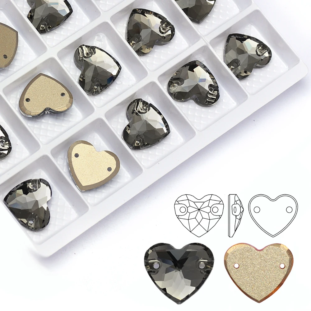 Black diamond Stone K9 Bling Bling Glass Crystal Heart Strass Sew on Rhinestones for Garment Clothes Costume Apparels
Black diamond Stone K9 Bling Bling Glass Crystal Heart Strass Sew on Rhinestones for Garment Clothes Costume Apparels