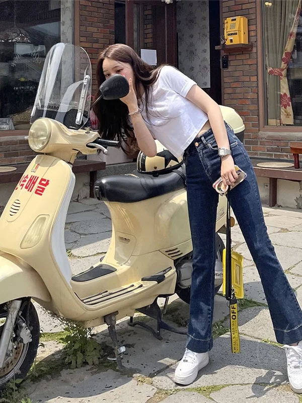 High Waist Straight Leg Micro Flared Summer Thin Elastic Slimming Women's Jeans Korean Sle Cotton Stretch Denim Pants
High Waist Straight Leg Micro Flared Summer Thin Elastic Slimming Women's Jeans Korean Sle Cotton Stretch Denim Pants