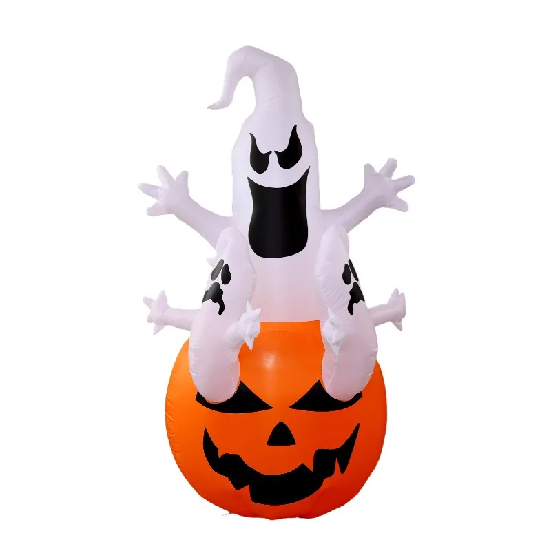 Halloween Inflatable Decor 1.8m Glowing White Ghost Pumpkin with Lights for Yard
Halloween Inflatable Decor 1.8m Glowing White Ghost Pumpkin with Lights for Yard
