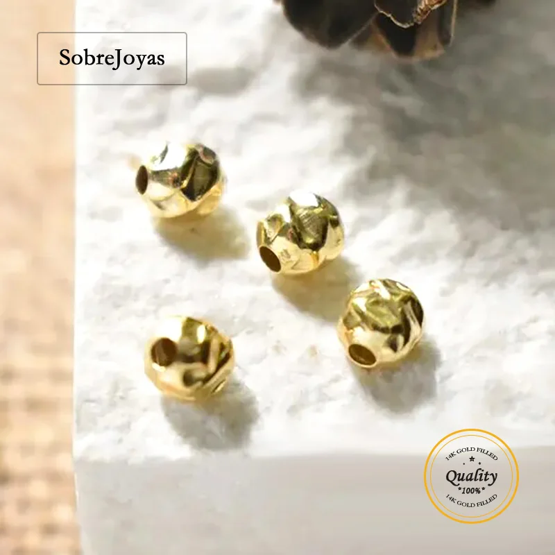 14K Gold Filled Dent Beads DIY Handmade Jewelry Accessories Spacer Bead Hypoallergenic Jewelry Making Supplies Beads
14K Gold Filled Dent Beads DIY Handmade Jewelry Accessories Spacer Bead Hypoallergenic Jewelry Making Supplies Beads