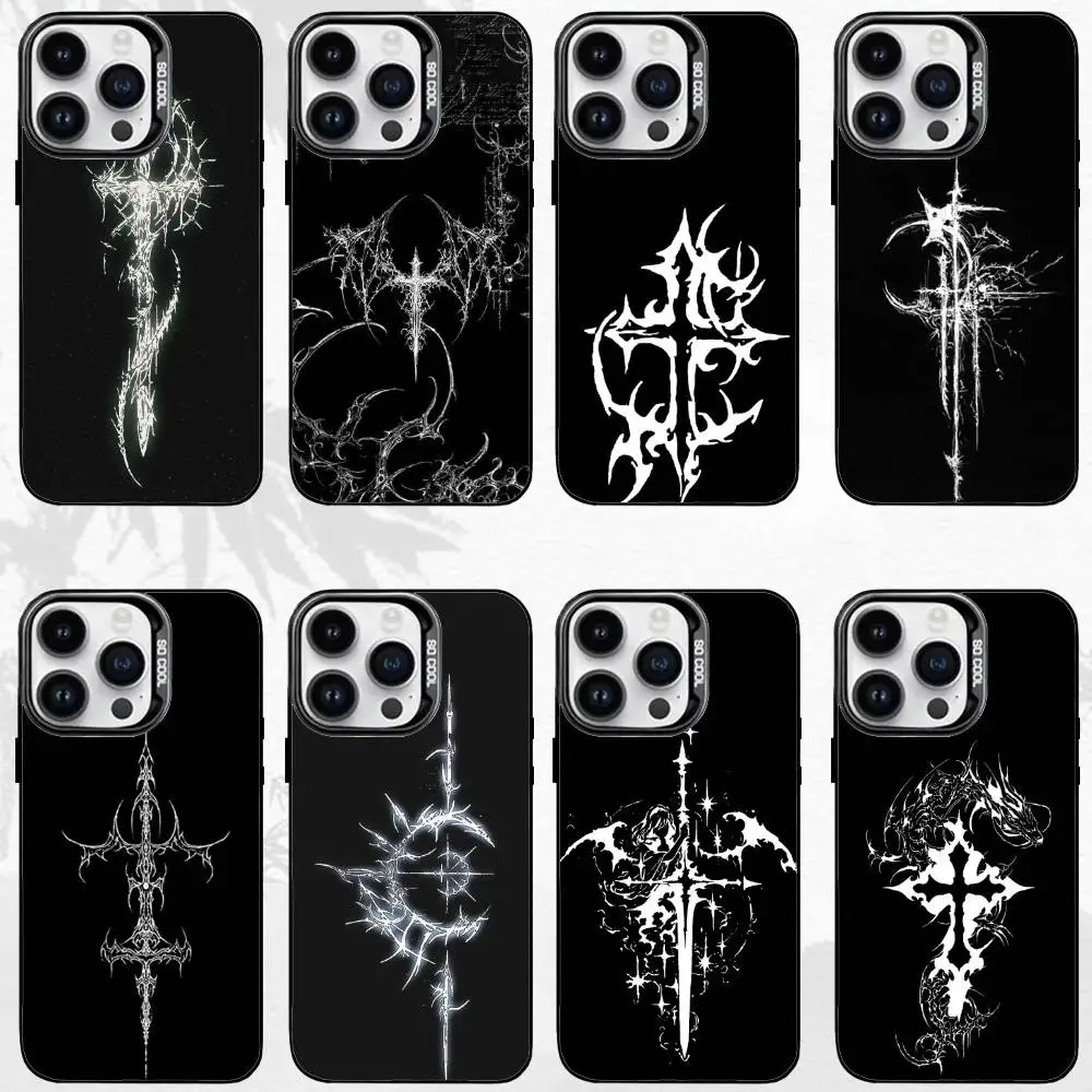 Cyber Sigil Cross line 5 Phone Case For iPhone17,16,15,14,13,12,11 Plus,Pro Max Black Matte Shockproof Cover
Cyber Sigil Cross line 5 Phone Case For iPhone17,16,15,14,13,12,11 Plus,Pro Max Black Matte Shockproof Cover