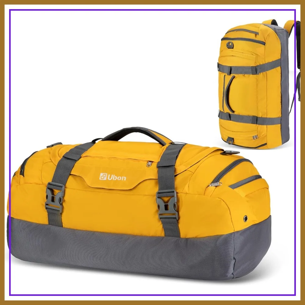 Large Duffel Bag with Shoe Compartment, 4-Way Sports Gym Backpack, Padded Straps for Traveling Camping
Large Duffel Bag with Shoe Compartment, 4-Way Sports Gym Backpack, Padded Straps for Traveling Camping