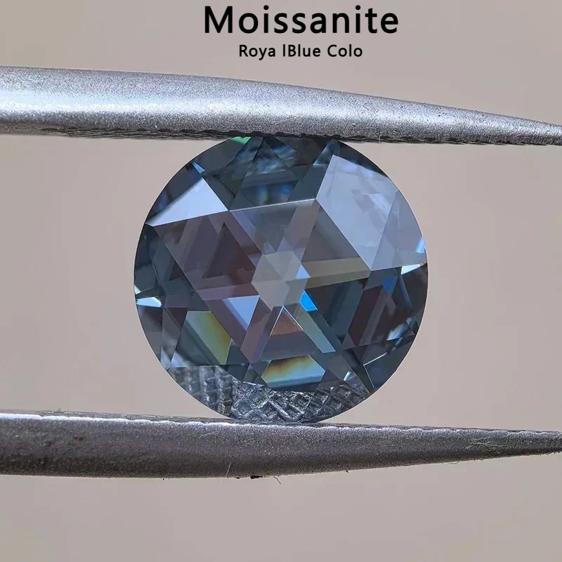 L-Moissanite Royal Blue Color Round Shape Double Faced Rose Cut Charm Beads for DIY Jewelry Making with Certificate
L-Moissanite Royal Blue Color Round Shape Double Faced Rose Cut Charm Beads for DIY Jewelry Making with Certificate