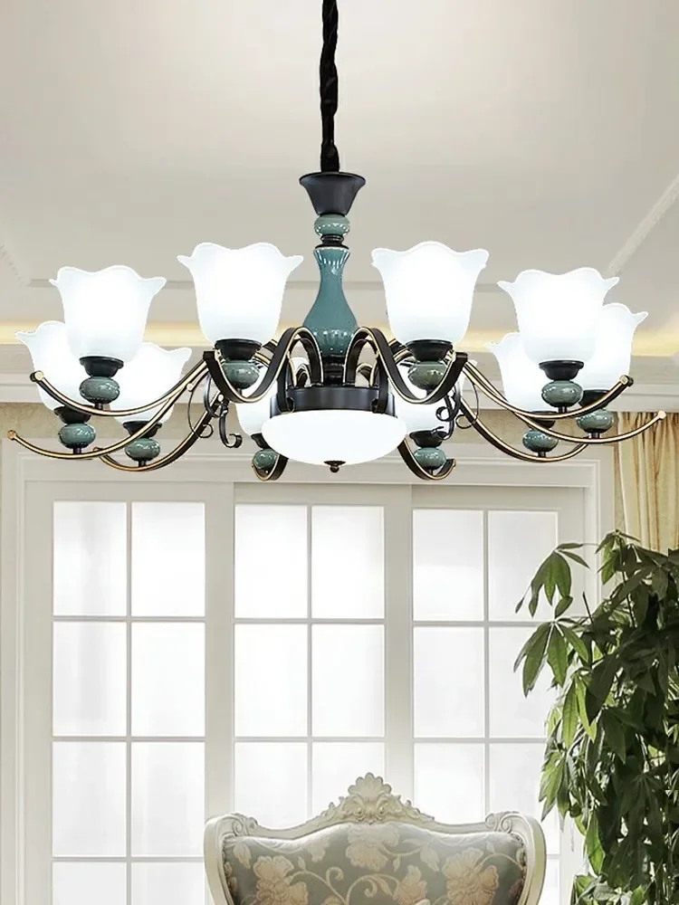 European-Style Chandelier Lamp in the Living Room New Elegant Modern Minimalist Bedroom Hall Main Lamp American Restaurant Lamp
European-Style Chandelier Lamp in the Living Room New Elegant Modern Minimalist Bedroom Hall Main Lamp American Restaurant Lamp