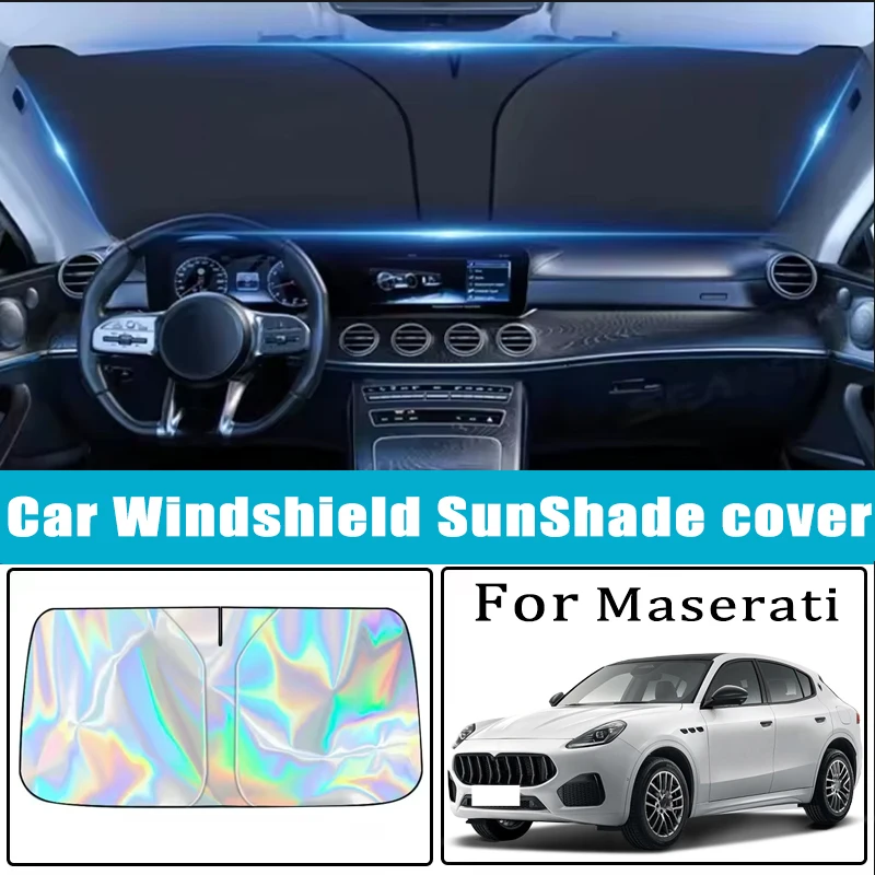 Car Windshield Sunshades Cover for Maserati Ghibli Levante Quattroporte MC20 GranTurismo GranCabrio Sun Protection
Car Windshield Sunshades Cover for Maserati Ghibli Levante Quattroporte MC20 GranTurismo GranCabrio Sun Protection