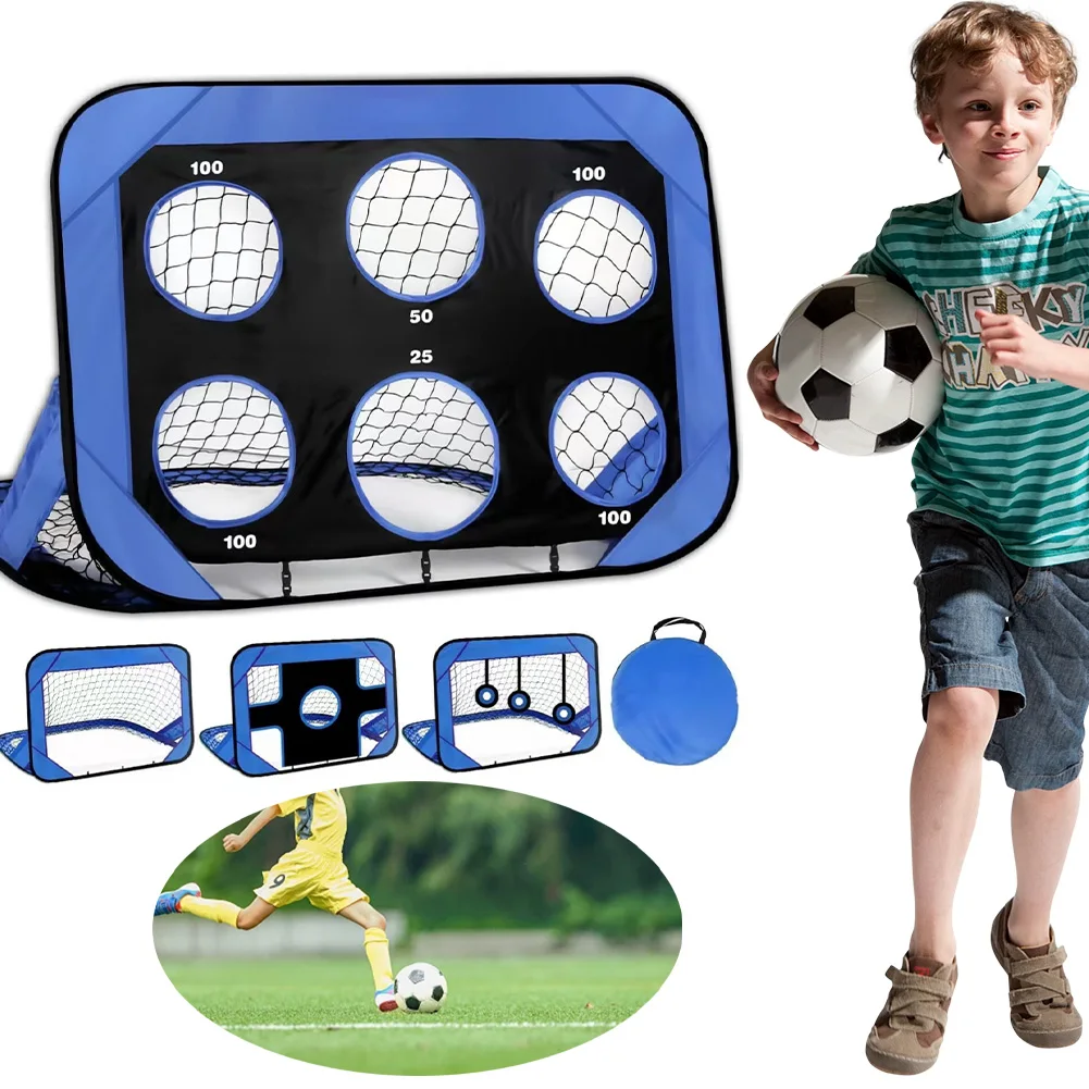 Foldable Football Training Goal 4 Goal Modes Football Training Shooting Target Net Football Target Net for Backyard Training
Foldable Football Training Goal 4 Goal Modes Football Training Shooting Target Net Football Target Net for Backyard Training