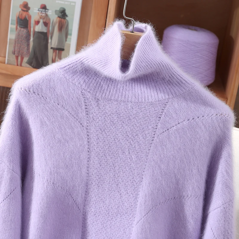 Autumn And Winter Mink Cashmere Sweater Solid Color Pullover Loose Large Size High Lapel Knitted Bottoming Shirt
Autumn And Winter Mink Cashmere Sweater Solid Color Pullover Loose Large Size High Lapel Knitted Bottoming Shirt