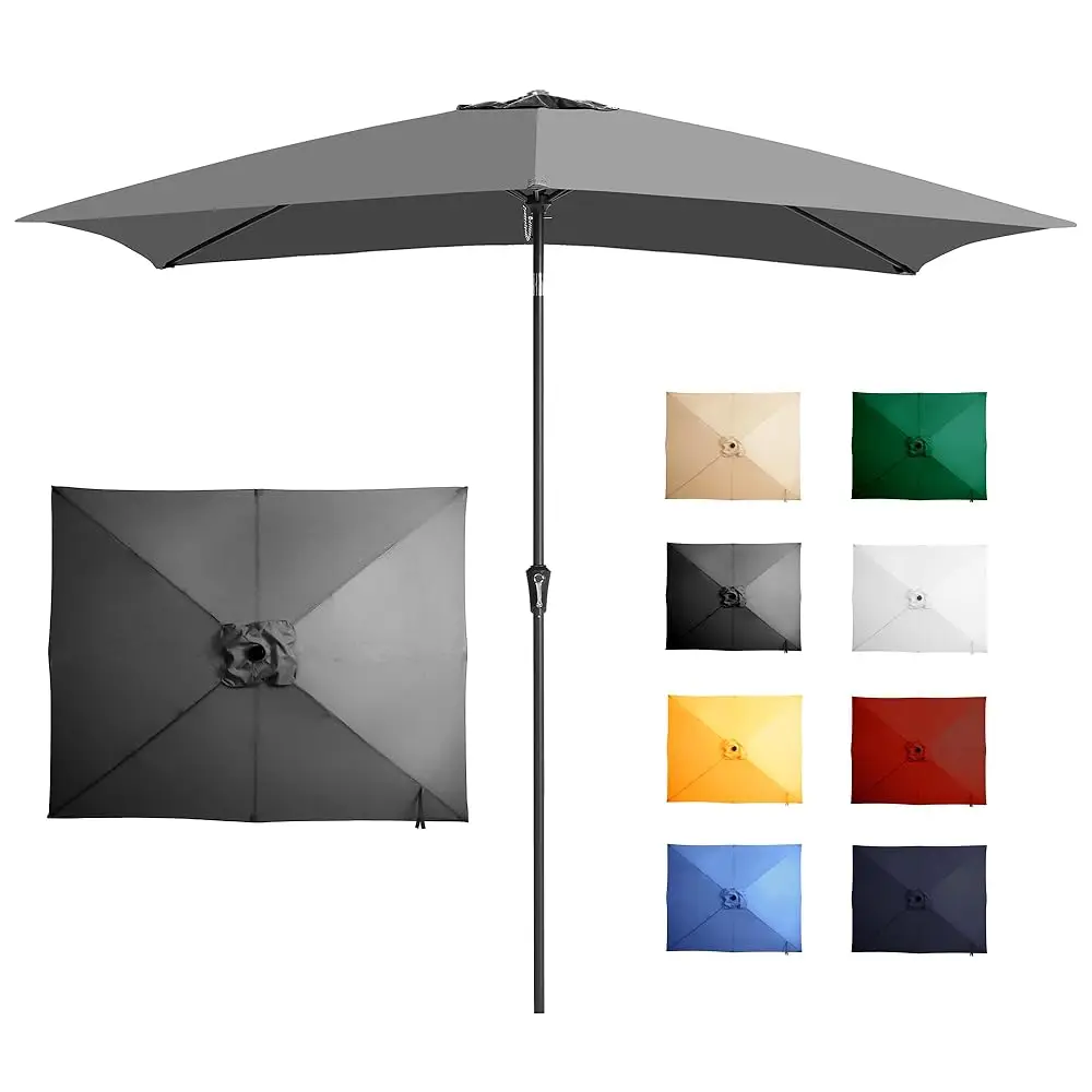 6.5X10Ft Rectangular Patio Umbrella Outdoor Table Umbrella W/Push Button Tilt & Crank Rec Market Umbrella Uv Protection For
6.5X10Ft Rectangular Patio Umbrella Outdoor Table Umbrella W/Push Button Tilt & Crank Rec Market Umbrella Uv Protection For