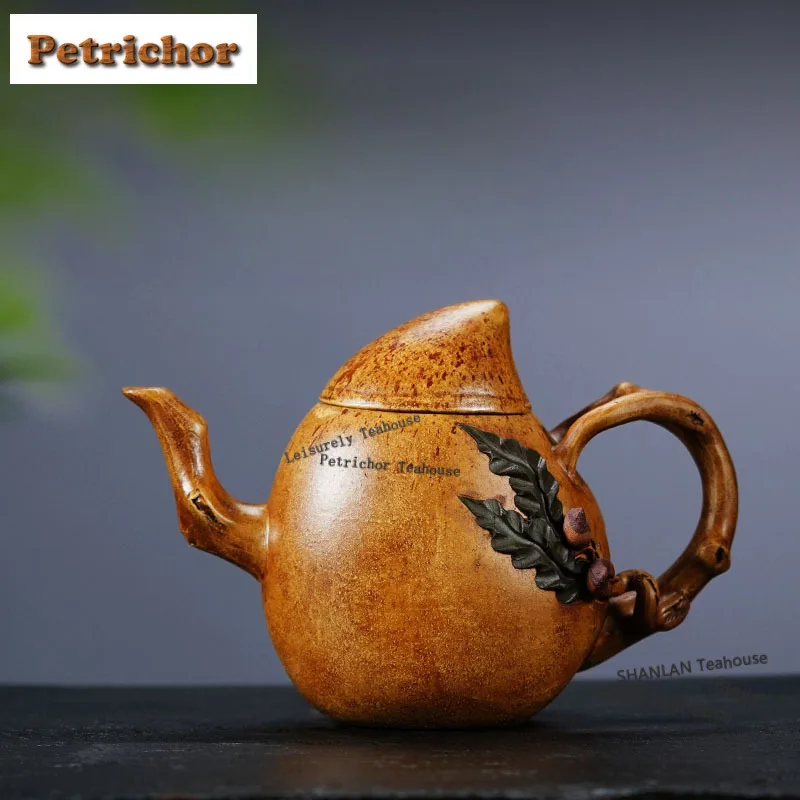 400ml Yixing Purple Clay Teapots Handmade Longevity Peach Pot Raw Ore Gold Section Mud Tea Infuser Kettle Strainer Zisha Tea Set
400ml Yixing Purple Clay Teapots Handmade Longevity Peach Pot Raw Ore Gold Section Mud Tea Infuser Kettle Strainer Zisha Tea Set