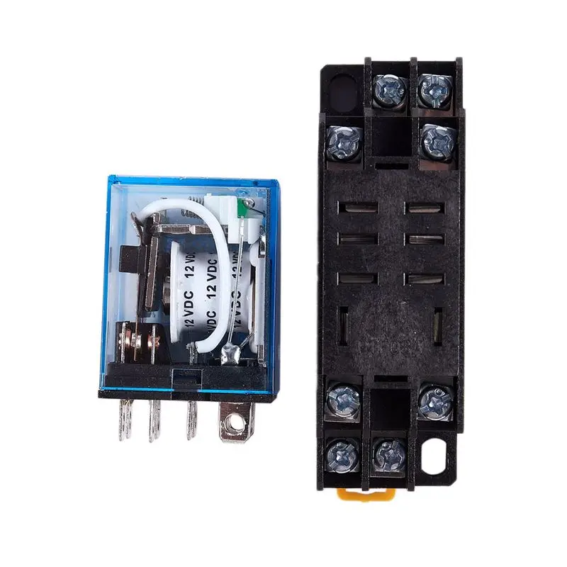 Classic-8X 12V DC Coil Power Relay DPDT LY2NJ HH62P-L JQX-13F 10A With PTF08A Socket Base
Classic-8X 12V DC Coil Power Relay DPDT LY2NJ HH62P-L JQX-13F 10A With PTF08A Socket Base