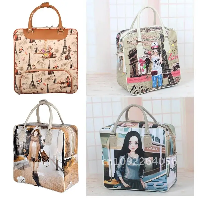 2019 New Waterproof Women Travel Bag Leather Women Tote Bag Lady Bag PU Print PT974 Duffel Bag Luggage Travel Cartoon
2019 New Waterproof Women Travel Bag Leather Women Tote Bag Lady Bag PU Print PT974 Duffel Bag Luggage Travel Cartoon