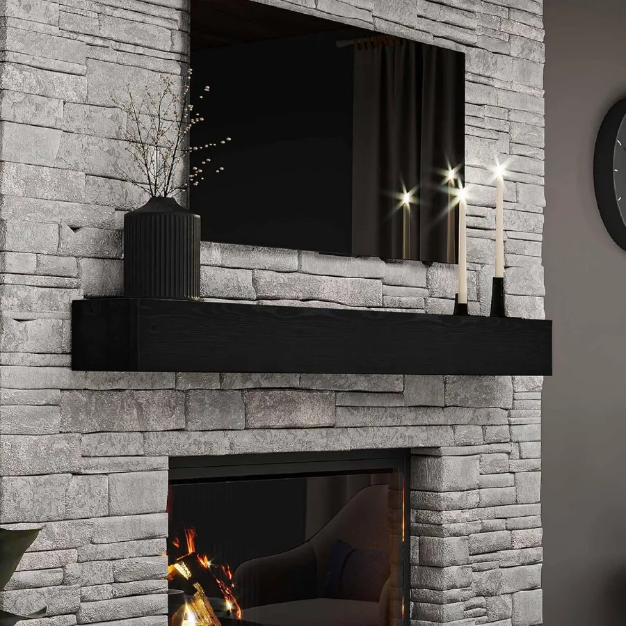 Каминная каминная полка ручной работы в деревенском стиле из массива сосны, настенная плавающая фермерская полка - 8x6x60 глубокий черный
Каминная каминная полка ручной работы в деревенском стиле из массива сосны, настенная плавающая фермерская полка - 8x6x60 глубокий черный