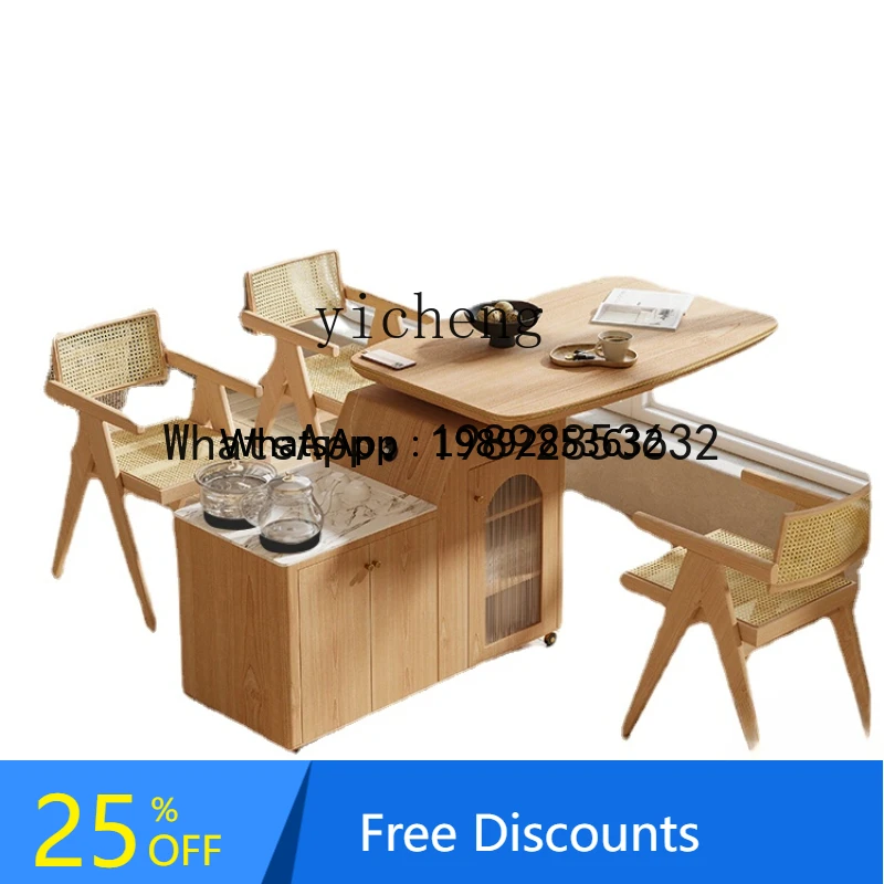 ABC Solid Wood Tea Cart Living Room Sofa Cabinet Log Wind Multifunctional Home Balcony Movable Tea Table
ABC Solid Wood Tea Cart Living Room Sofa Cabinet Log Wind Multifunctional Home Balcony Movable Tea Table