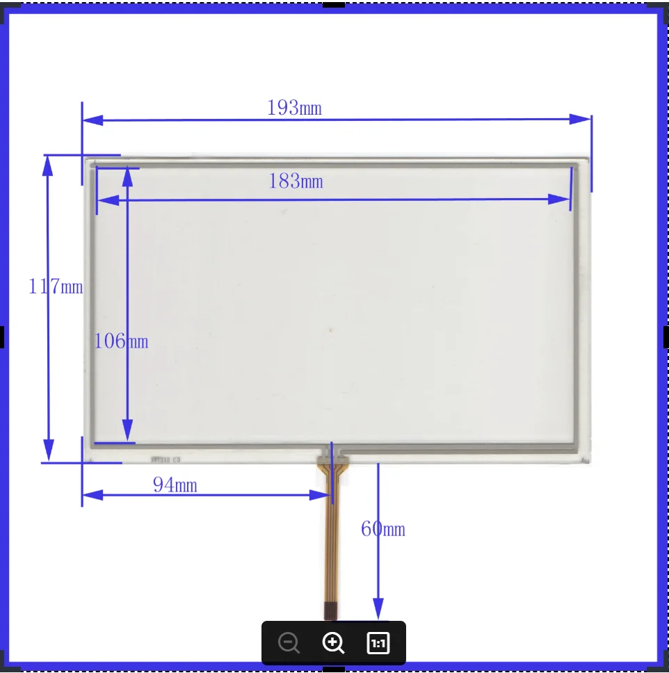 ZhiYuSun 10P0CS/LOT XWT212 8Inch Resistive touch screen Panel Digitizer 193*116 For CAR DVD touchsensor glass 193*116mm
ZhiYuSun 10P0CS/LOT XWT212 8Inch Resistive touch screen Panel Digitizer 193*116 For CAR DVD touchsensor glass 193*116mm