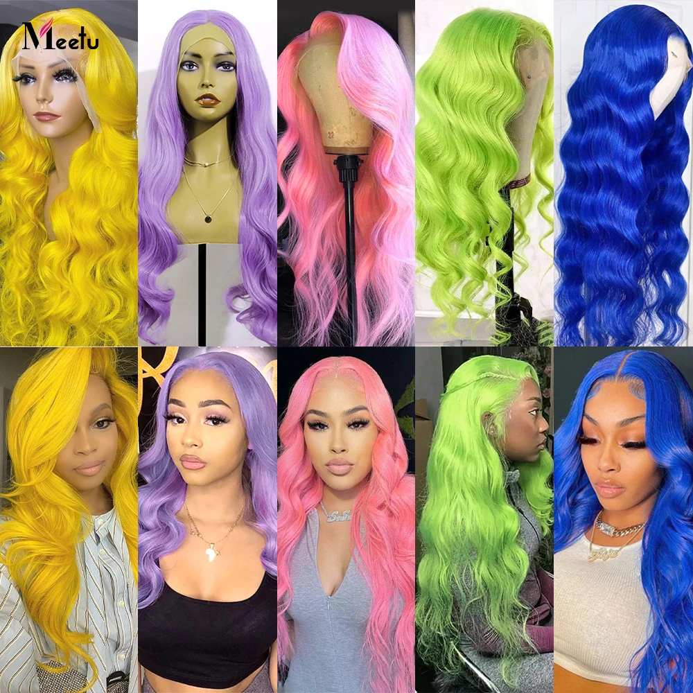 Meetu Lace Front Human Hair Wigs Body Wave Wig For Women Blue HD Lace Frontal Wig 150 Density Colored Lace Wigs Remy Hair
Meetu Lace Front Human Hair Wigs Body Wave Wig For Women Blue HD Lace Frontal Wig 150 Density Colored Lace Wigs Remy Hair