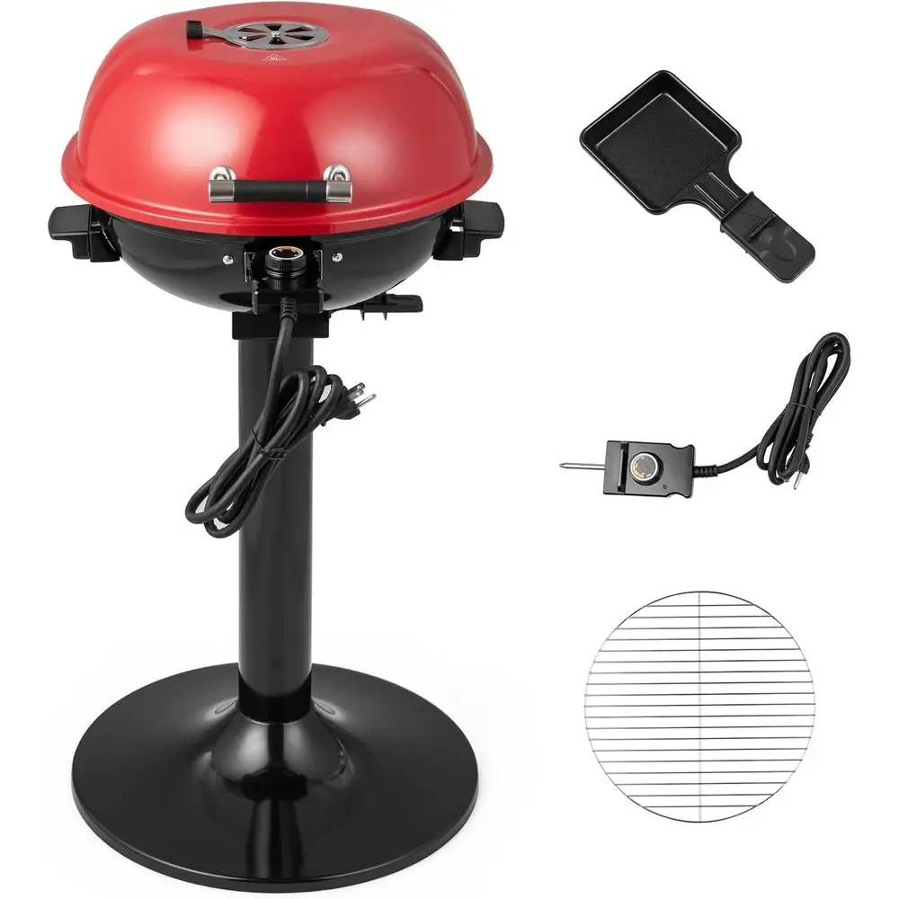 Portable Electric BBQ Grill with Metal Rack, Adjustable Temperature, Removable Grease Tray - Ideal for Outdoors and Camping (Red
Portable Electric BBQ Grill with Metal Rack, Adjustable Temperature, Removable Grease Tray - Ideal for Outdoors and Camping (Red