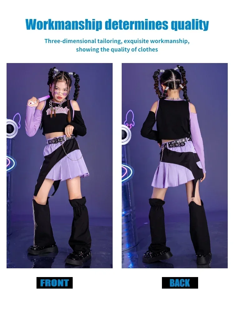 Girls jazz dance long sleeve top skirt children's cool costume set children's hip hop street dance clothing autumn and winter
Girls jazz dance long sleeve top skirt children's cool costume set children's hip hop street dance clothing autumn and winter
