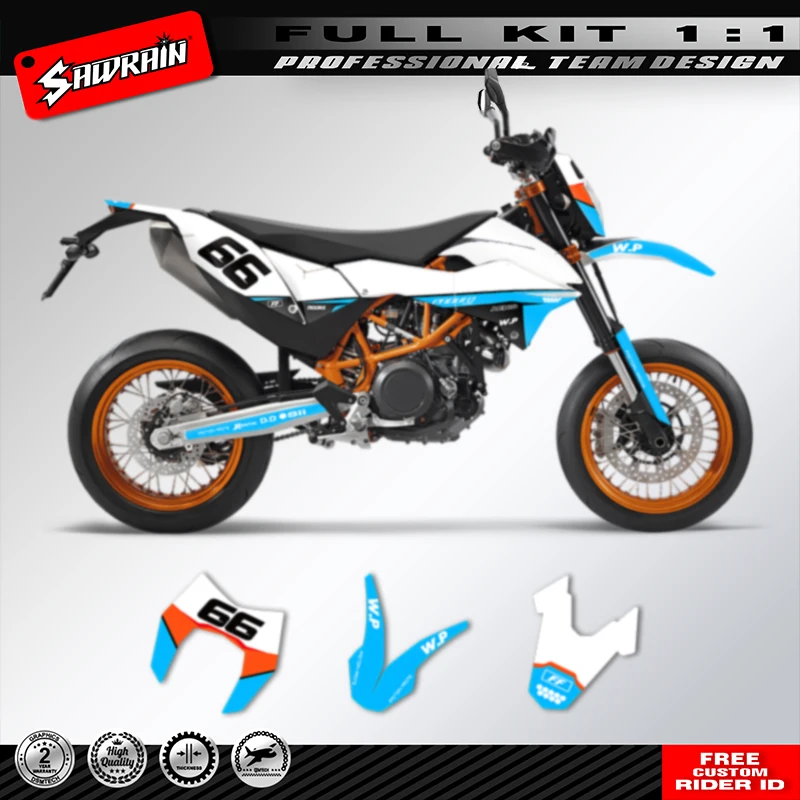 Sawrain Custom Team Motorcycle Accessories Graphics Background Decal Sticker Kits For KTM SMC-R 690 2012-2018
Sawrain Custom Team Motorcycle Accessories Graphics Background Decal Sticker Kits For KTM SMC-R 690 2012-2018