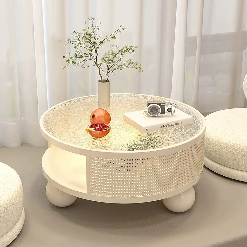 Tempered glass round coffee table bedroom balcony coffee table set simple and durable living room decorative furniture
Tempered glass round coffee table bedroom balcony coffee table set simple and durable living room decorative furniture