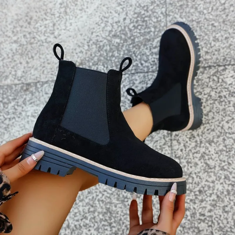 2026 New Chelsea Boots Soft Leather Ankle Boots Women's Autumn Flat Shoes Fashion Women's Plush Warm Winter Plus Size 41 42
2026 New Chelsea Boots Soft Leather Ankle Boots Women's Autumn Flat Shoes Fashion Women's Plush Warm Winter Plus Size 41 42
