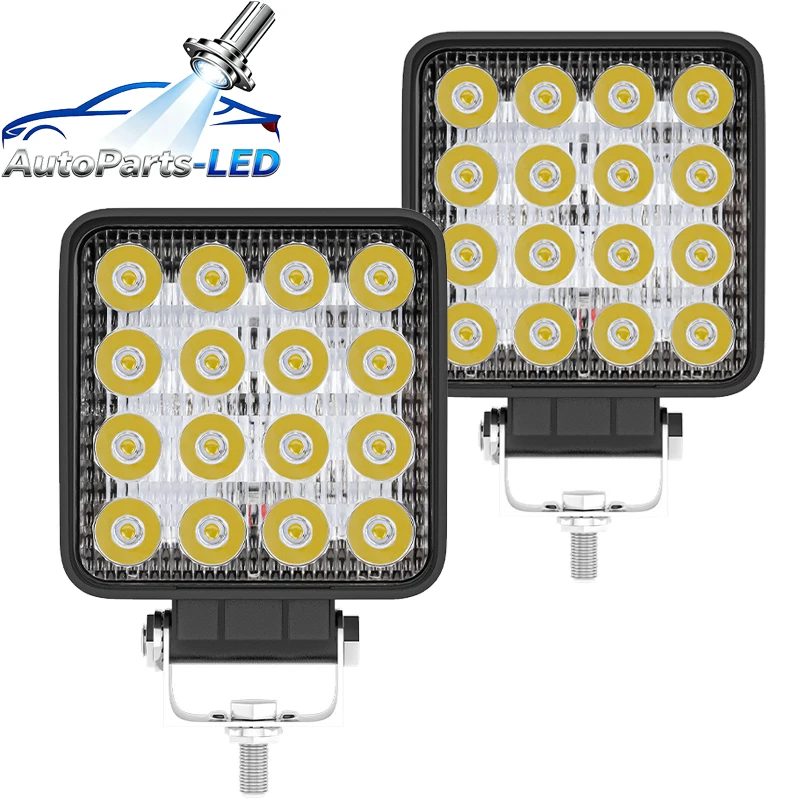 2pcs 16LED 48W Work Light LED Car Front Fog Light 12V 24V Truck SUV 4X4 4WD Engineering Headlights Off-road Round Headlamp
2pcs 16LED 48W Work Light LED Car Front Fog Light 12V 24V Truck SUV 4X4 4WD Engineering Headlights Off-road Round Headlamp