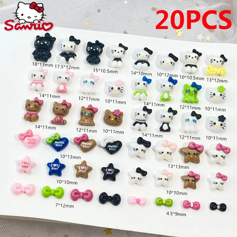 Kawaii Sanrio Hello Kitty Cartoon Exquisite Nail Accessories Cute 3D Love Bow Girl Hand-worn Nail Art Decoration Wholesale
Kawaii Sanrio Hello Kitty Cartoon Exquisite Nail Accessories Cute 3D Love Bow Girl Hand-worn Nail Art Decoration Wholesale