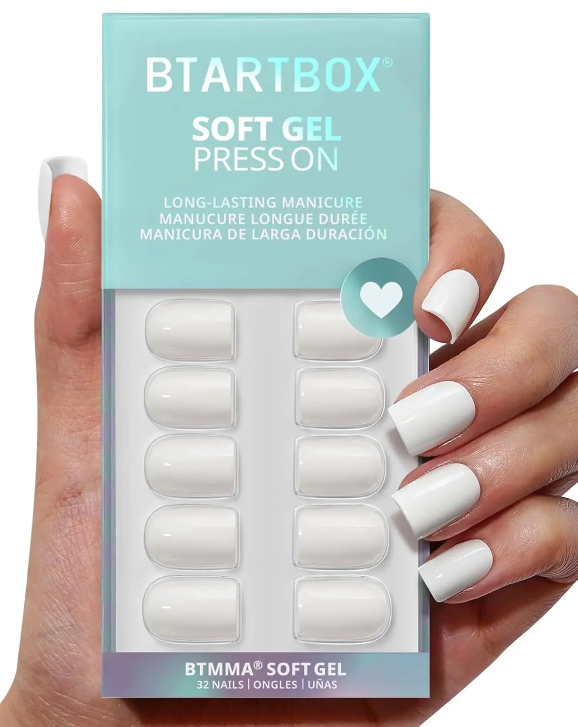 Press On Nails Square - Pastel White Short Fake Nails with Glue for Women, Opaque Soft Gel 32 Stick On Nails Kit in 16 Sizes
Press On Nails Square - Pastel White Short Fake Nails with Glue for Women, Opaque Soft Gel 32 Stick On Nails Kit in 16 Sizes