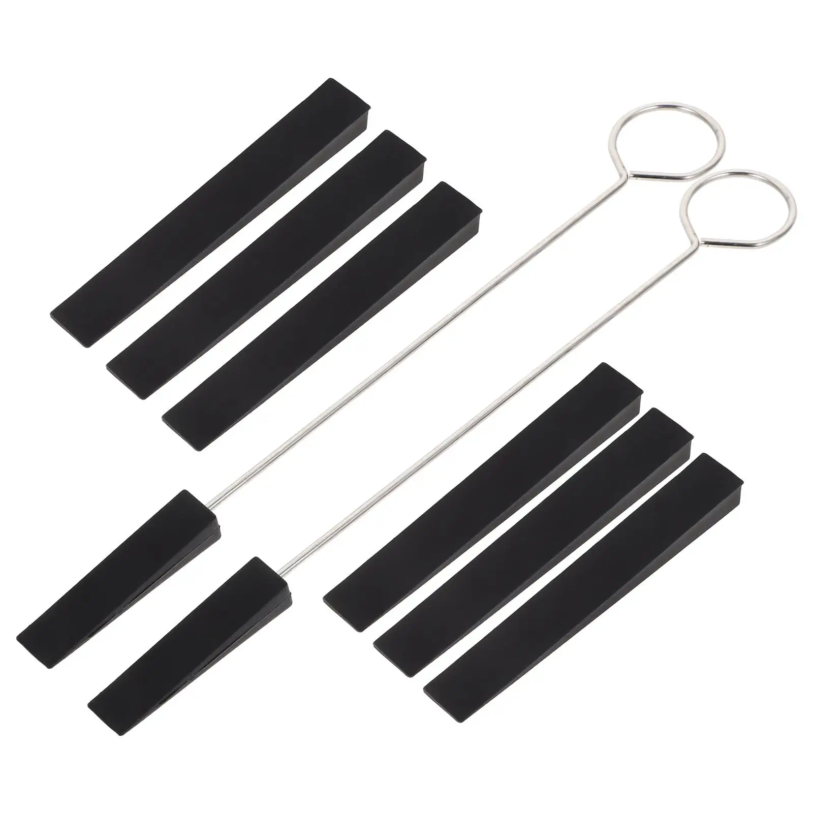 6 Pieces Piano Tuning Tools Kit 2 Mute Forks 4 Long Mute Strips Black Easy Tuning Durable Repair Set
6 Pieces Piano Tuning Tools Kit 2 Mute Forks 4 Long Mute Strips Black Easy Tuning Durable Repair Set