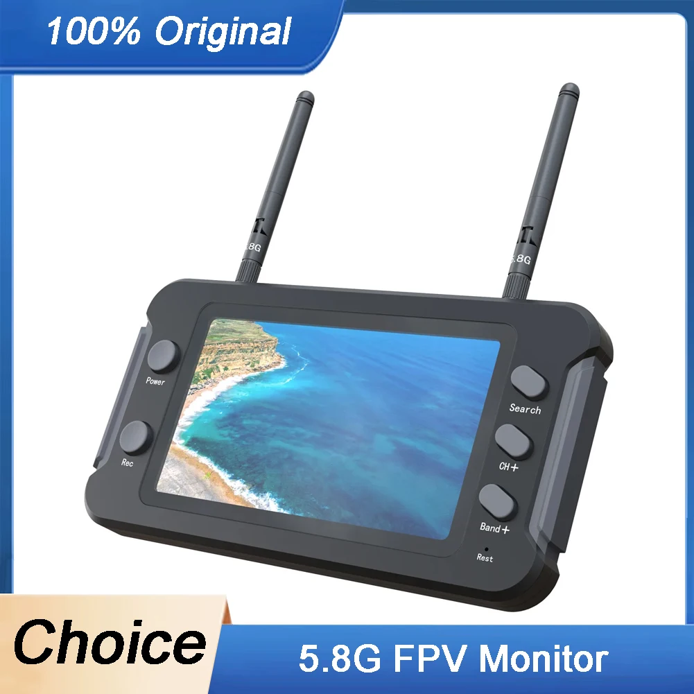 5.8G FPV Monitor With DVR 40CH 4.3 Inch LCD Display 16:9 NTSC/PAL Auto Search Video Record For RC FPV Drone Quadcopter
5.8G FPV Monitor With DVR 40CH 4.3 Inch LCD Display 16:9 NTSC/PAL Auto Search Video Record For RC FPV Drone Quadcopter