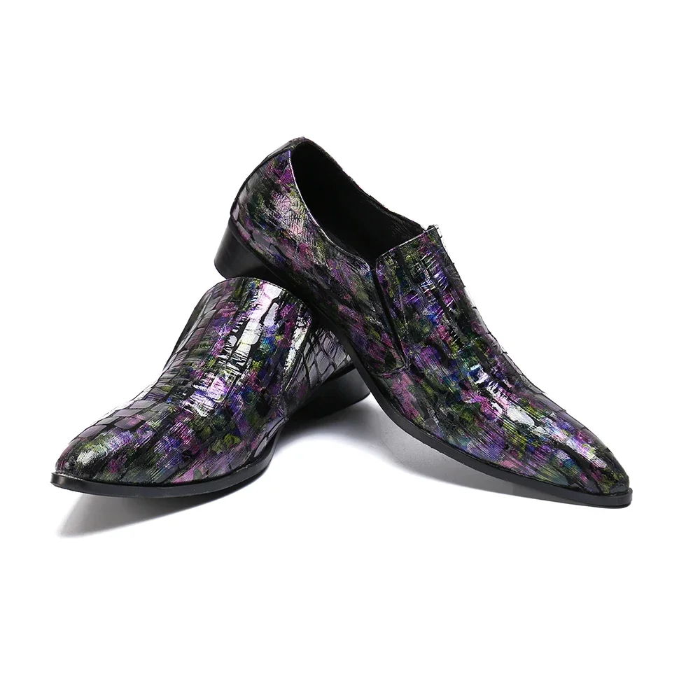 Multicolor Pointed Toe Men Casual Oxfords Shoes Elegant Party Prom Dress Shoes Male Large Size Real Leather Slip on Formal Shoes
Multicolor Pointed Toe Men Casual Oxfords Shoes Elegant Party Prom Dress Shoes Male Large Size Real Leather Slip on Formal Shoes