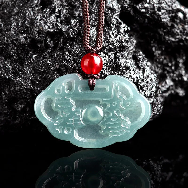 Authentic Natural A-grade Jadeite Blue Water Auspicious Lock Pendant Ice Type Jade Charms Men's Gifts Women's Charms Jewelry
Authentic Natural A-grade Jadeite Blue Water Auspicious Lock Pendant Ice Type Jade Charms Men's Gifts Women's Charms Jewelry