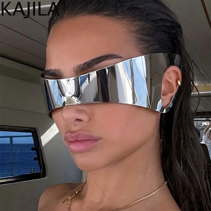 Oversized One-Piece Shield Punk Sunglasses Women 2026 Luxury Brand Sports Rimless Windproof Mask Sun Glasses Wrap Around Eyewear
Oversized One-Piece Shield Punk Sunglasses Women 2026 Luxury Brand Sports Rimless Windproof Mask Sun Glasses Wrap Around Eyewear