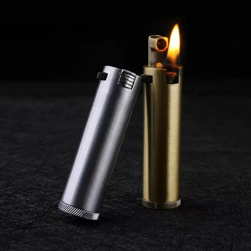 Side Sliding Grinding Wheel Flint Lighter Metal Body, Creative and Personalized Vintage Gift Smoking Accessories Gadgets for Men
Side Sliding Grinding Wheel Flint Lighter Metal Body, Creative and Personalized Vintage Gift Smoking Accessories Gadgets for Men
