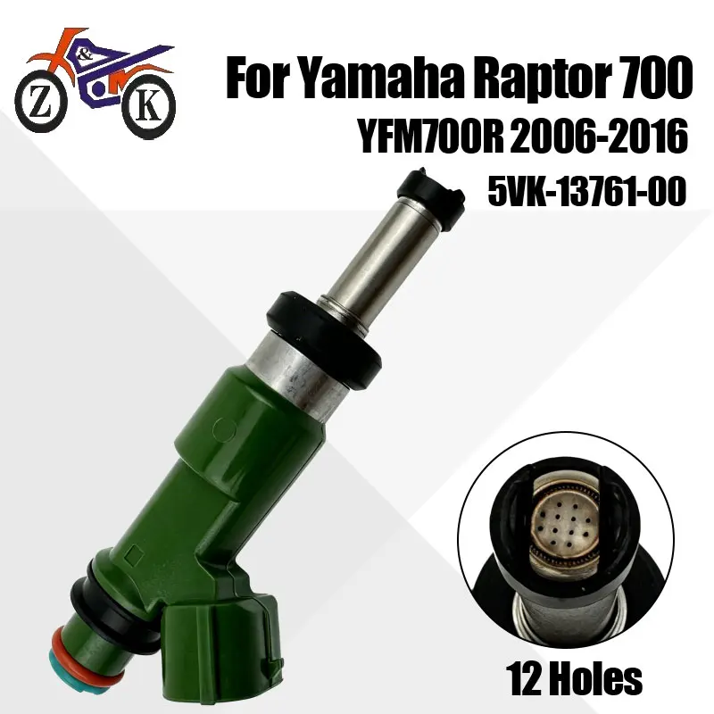12 Holes ATV Fuel Injector For Yamaha Raptor 700 YFM700R 2006-2016 Motorcycle Engine Fuel Injection Nozzle Replace 5VK-13761-00
12 Holes ATV Fuel Injector For Yamaha Raptor 700 YFM700R 2006-2016 Motorcycle Engine Fuel Injection Nozzle Replace 5VK-13761-00