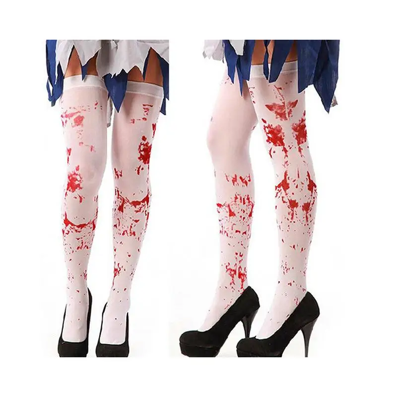Dark Red over Knee Halloween Socks Blood Clot Terror Party Theme Long Tube Socks Halloween Long Socks Women's Fashion Leggings
Dark Red over Knee Halloween Socks Blood Clot Terror Party Theme Long Tube Socks Halloween Long Socks Women's Fashion Leggings