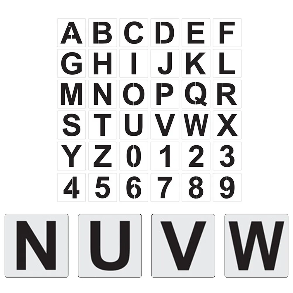 1Set Alphabet Drawing Stencils Set Letter Number Templates Safe Non Toxic High Quality Reusable Painting Mold for DIY
1Set Alphabet Drawing Stencils Set Letter Number Templates Safe Non Toxic High Quality Reusable Painting Mold for DIY