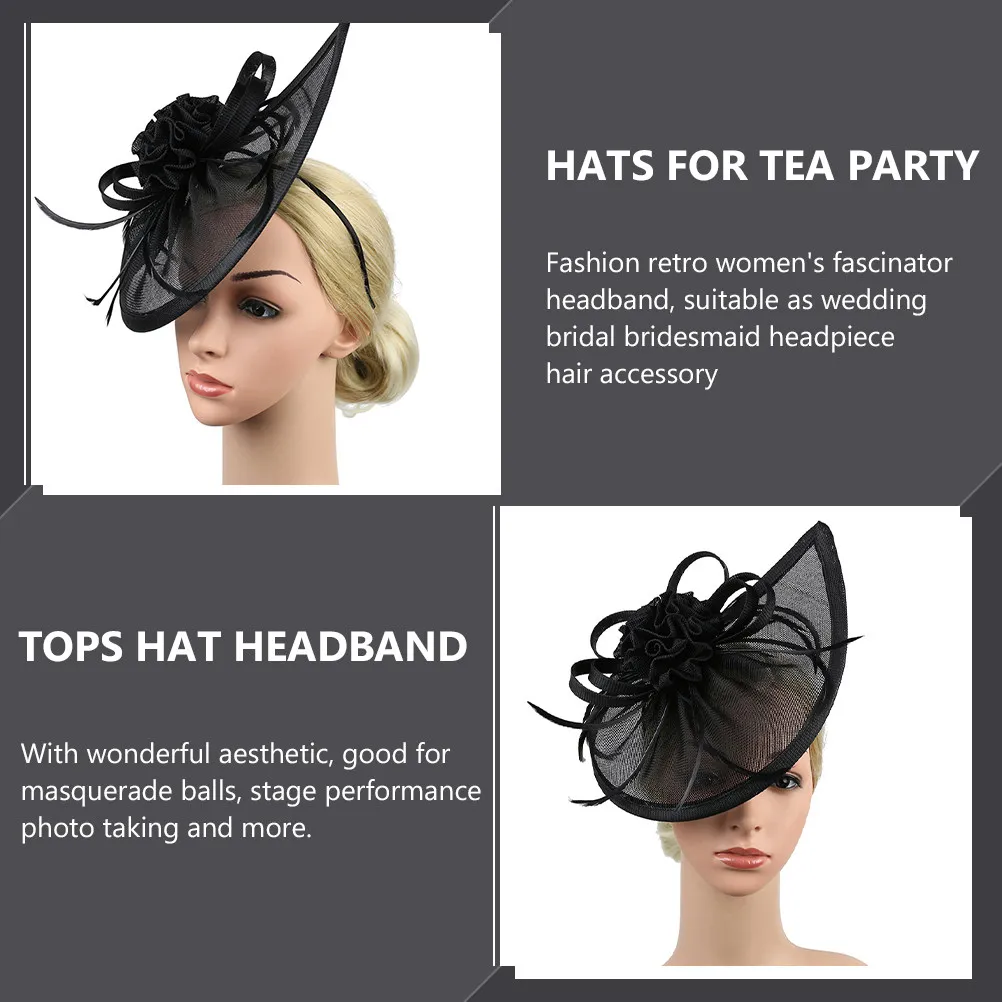 Fashion Retro Women's Fascinator Small Top Hat Elegant Wedding Bridal Bridesmaid Headpiece Hair Accessories for Party Tea
Fashion Retro Women's Fascinator Small Top Hat Elegant Wedding Bridal Bridesmaid Headpiece Hair Accessories for Party Tea