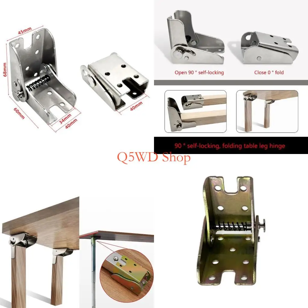 Q5WD Furniture Table Leg Support Hinge Folding Leg Support-Bracket 90° Locking Extended self-Locking Hinge for Kitchen Table
Q5WD Furniture Table Leg Support Hinge Folding Leg Support-Bracket 90° Locking Extended self-Locking Hinge for Kitchen Table