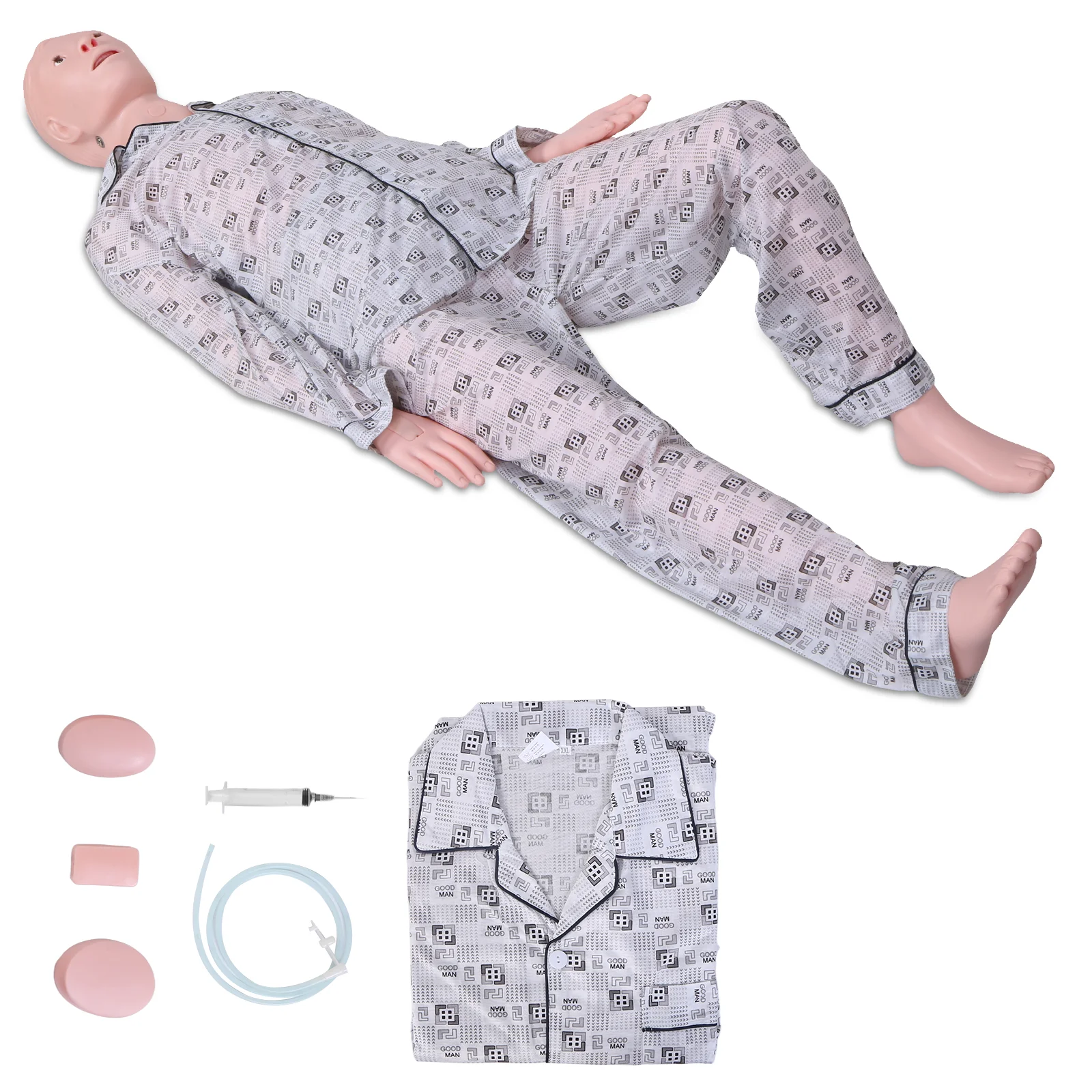 Медицинский манекен для ухода за пациентом для учебной практики, модель человека для мужского и женского пациента с 3-мя мышечными модулями, больничным халатом и мочевым устройством
Медицинский манекен для ухода за пациентом для учебной практики, модель человека для мужского и женского пациента с 3-мя мышечными модулями, больничным халатом и мочевым устройством