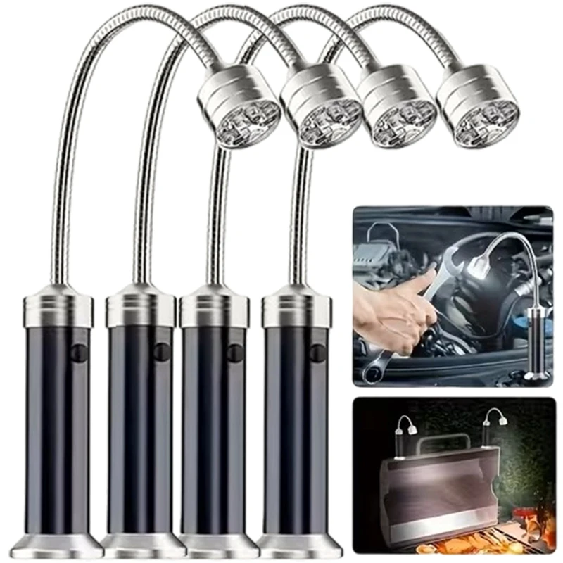 Super-Bright 9 LED Lamps Magnetic Base BBQ Grill Light Waterproof 360° Adjustable Flexible Gooseneck Aluminum Alloy Lantern
Super-Bright 9 LED Lamps Magnetic Base BBQ Grill Light Waterproof 360° Adjustable Flexible Gooseneck Aluminum Alloy Lantern