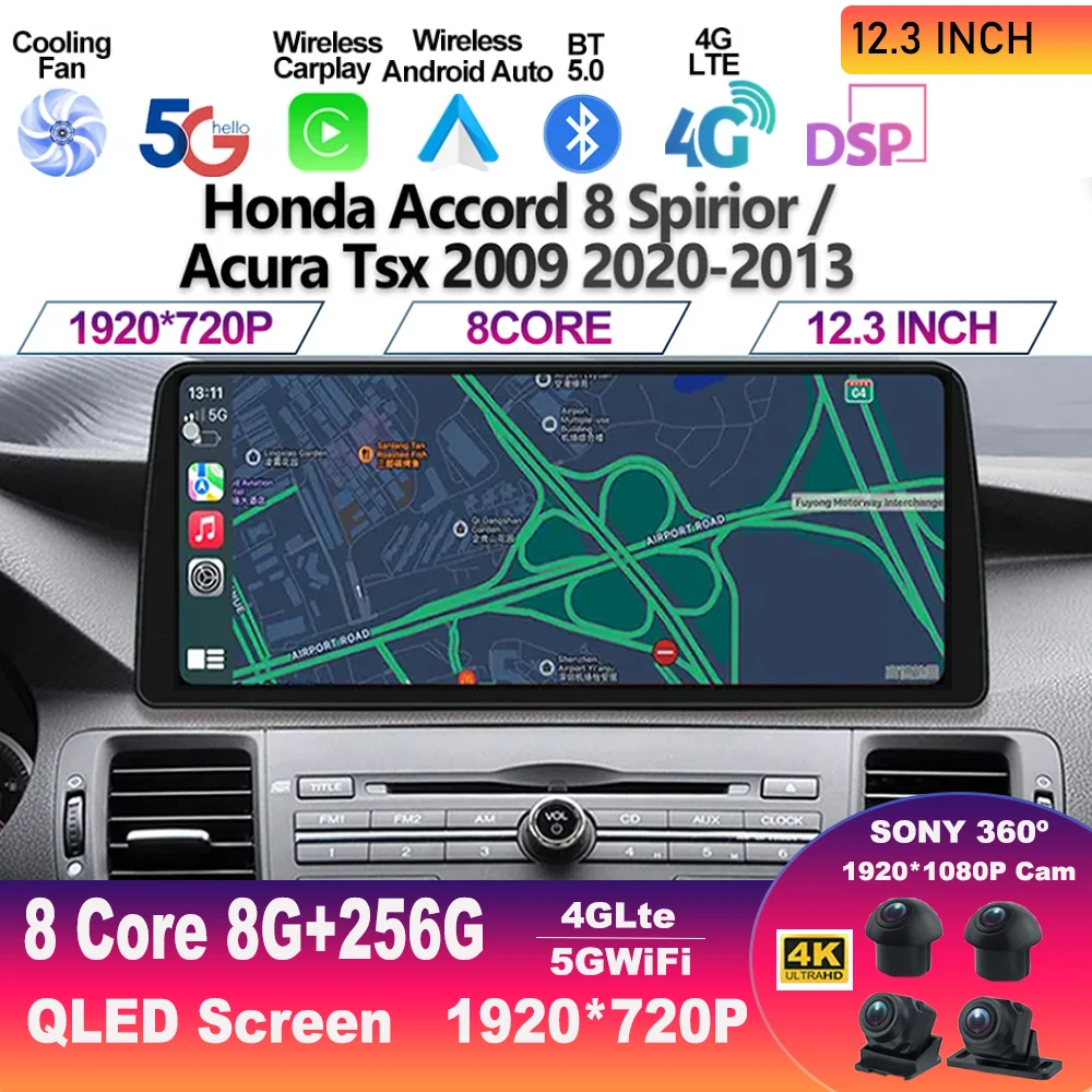 Автомагнитола для Honda Accord 8 Spirior / Acura Tsx 2009 2010-2013, мультимедийный проигрыватель с GPS, автоэкран для Carplay, стереомагнитола для Android 13
Автомагнитола для Honda Accord 8 Spirior / Acura Tsx 2009 2010-2013, мультимедийный проигрыватель с GPS, автоэкран для Carplay, стереомагнитола для Android 13