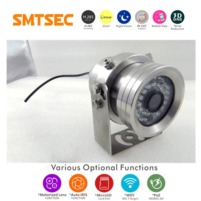 New SIP-EX01-124DB Smart Security Industrial Marine Salty Explosion Proof Cameras Stainless Steel IP68 Bullet EX Proof PTZ CCTV
New SIP-EX01-124DB Smart Security Industrial Marine Salty Explosion Proof Cameras Stainless Steel IP68 Bullet EX Proof PTZ CCTV