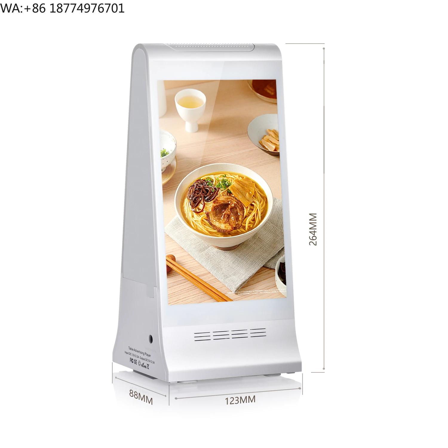 Table Advertising Restaurant Menu Power Bank Mobile Phone Charging Station for Pubs
Table Advertising Restaurant Menu Power Bank Mobile Phone Charging Station for Pubs