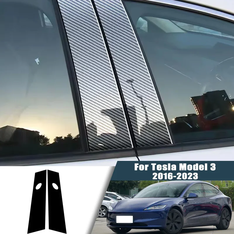 Glossy Black Carbon Fiber Window Door Deal B C Pillar Post Cover Sticker For Tesla Model 3 2016-2023 2017 2018 2019 2020 2021
Glossy Black Carbon Fiber Window Door Deal B C Pillar Post Cover Sticker For Tesla Model 3 2016-2023 2017 2018 2019 2020 2021