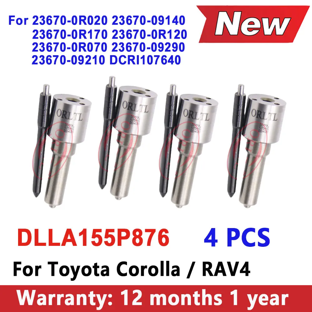 4 PCS DLLA155P876 Diesel Fuel Injector Nozzle DLLA 155 P 876 Nozzle DLLA155P1028 For Toyota 23670-0R020 23670-09140 23670-0R170
4 PCS DLLA155P876 Diesel Fuel Injector Nozzle DLLA 155 P 876 Nozzle DLLA155P1028 For Toyota 23670-0R020 23670-09140 23670-0R170